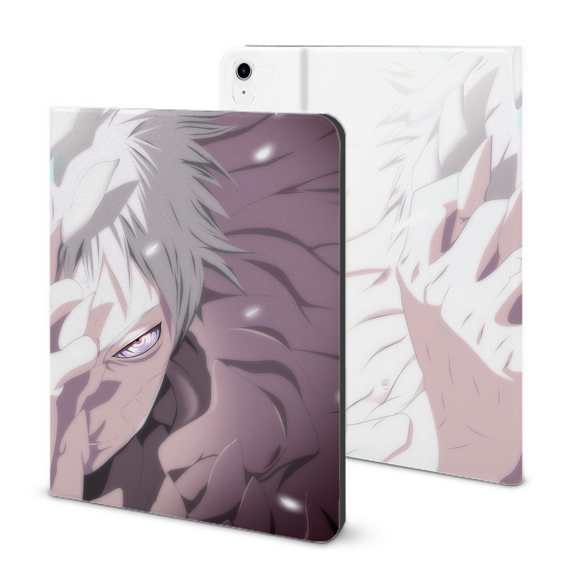 （画像用） NARUTO -ナルト- NARUTO -ナルト- 疾風伝 IPad ケース ブック型 PUレザー TPU 耐衝撃 軽量 薄型 ペン収納なし 全面保護 IPad 各モデル対応